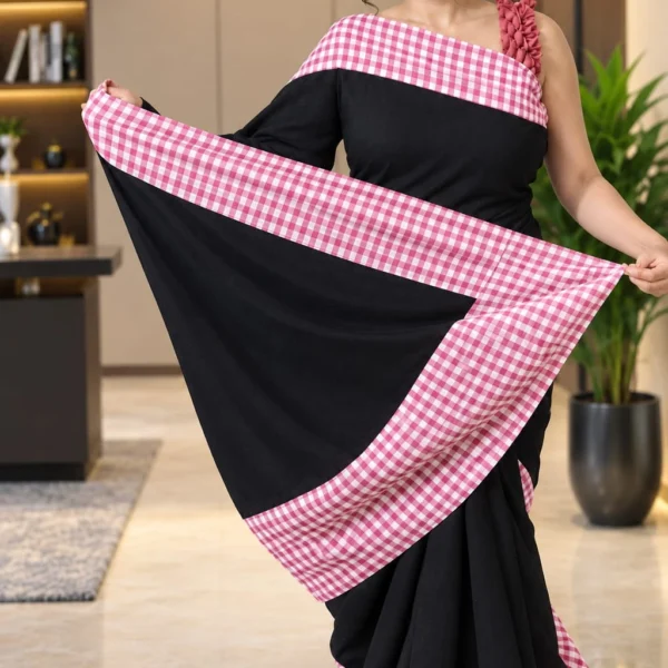 Gamcha Border Designer sari
