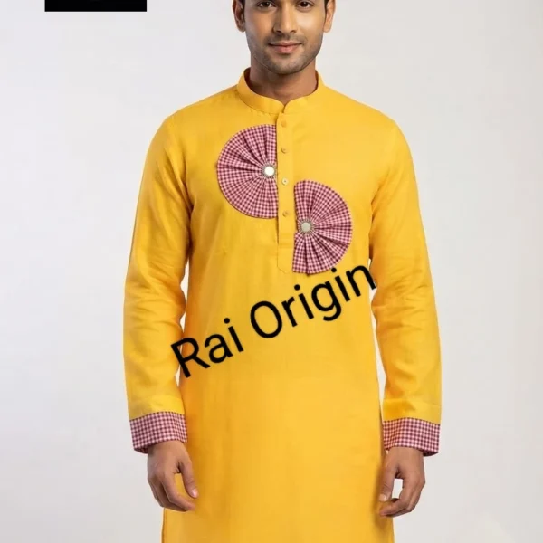 Gamcha check designer Panjabi