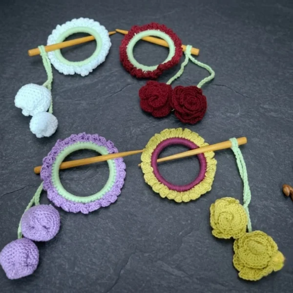 Multi purpose - designer bun pin cum bangle & khopat kata
