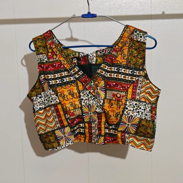 Multicolour printing blouse