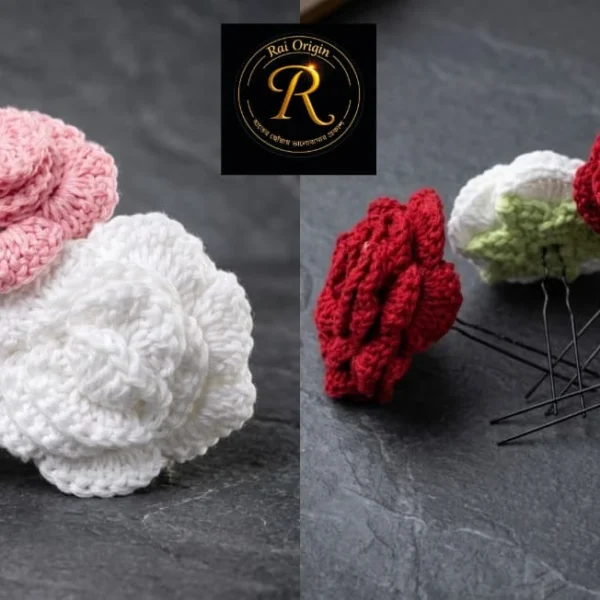 Rose Bun pin