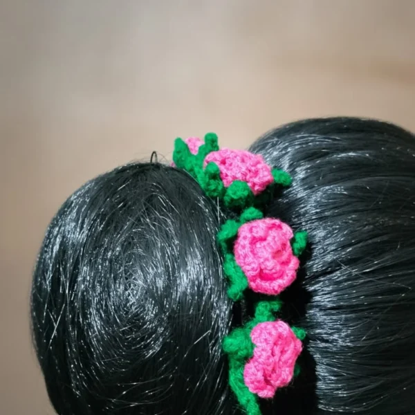 Rose gajra full Bun cover