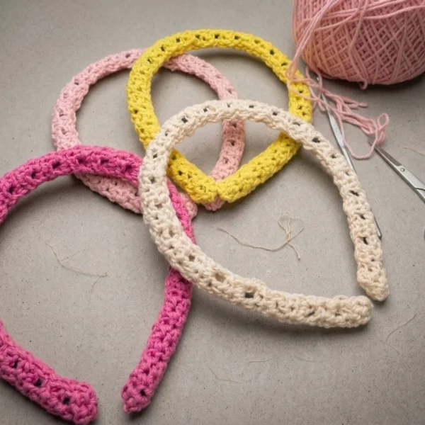 Crochet work hairband